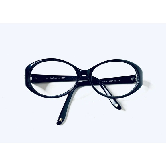 VTG Liz Claiborne Black W Crystals Glasses main image 8